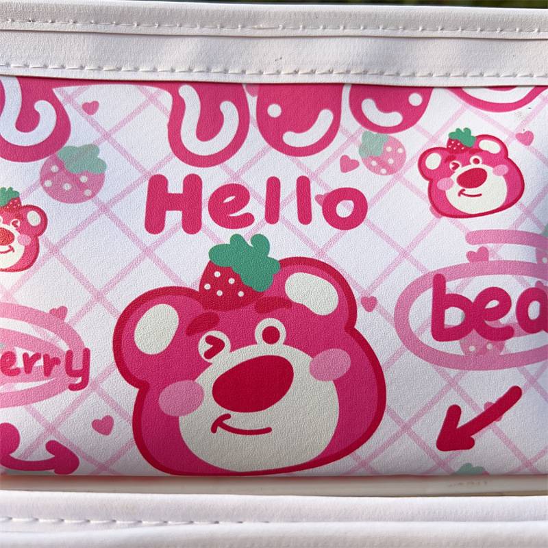 Lotso Túi Đựng Bút Chống Thấm Nước Sức Chứa Lớn Họa Tiết Hình Gấu / Dâu Tây / Doremon / Ngôi Sao