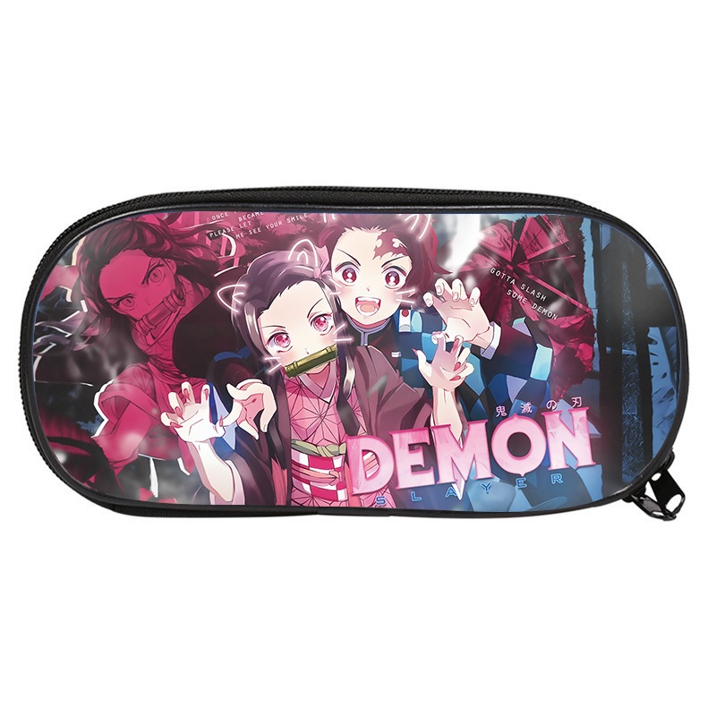 Túi Đựng Bút In Hình Anime Demon Slayer Zenitsu Tanjirou Sức Chứa Lớn