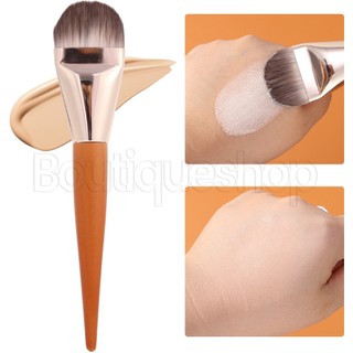 Cọ trang điểm đầu phẳng đánh phấn nền / cọ đánh phấn nền / che khuyết điểm màu nâu dành cho nữ