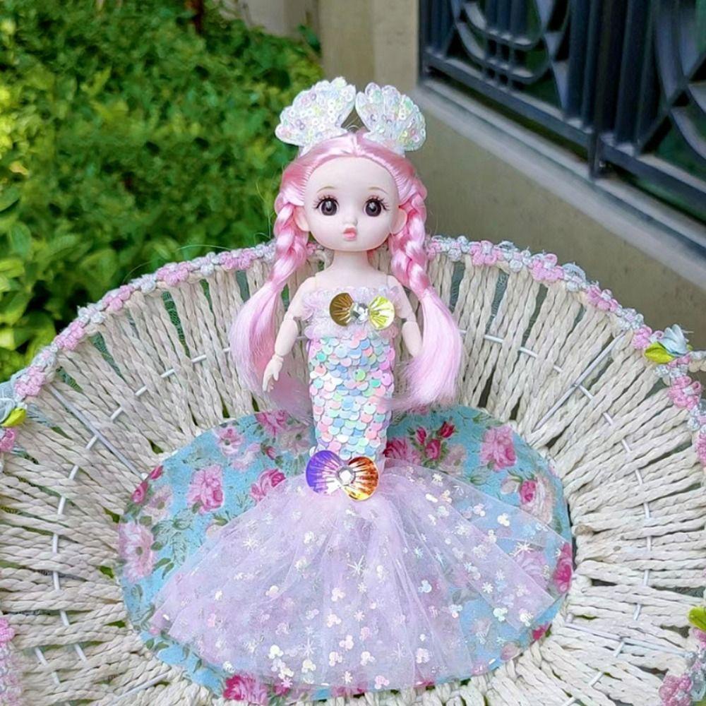 Búp Bê Nàng Tiên Cá BJD 3D Dễ Thương