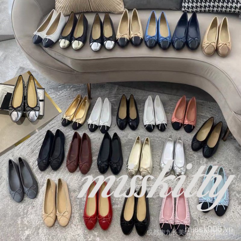 Giày Múa Ba Lê Mũi Tròn Đế Bằng Thời Trang Dành Cho Nữ