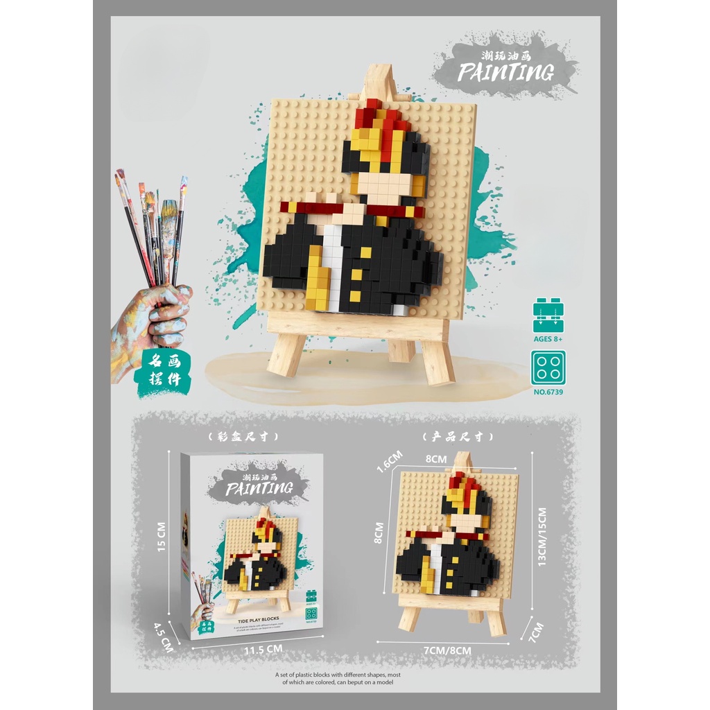 Bộ Đồ Chơi Lắp Ráp Tranh Sơn Dầu 6736-6742