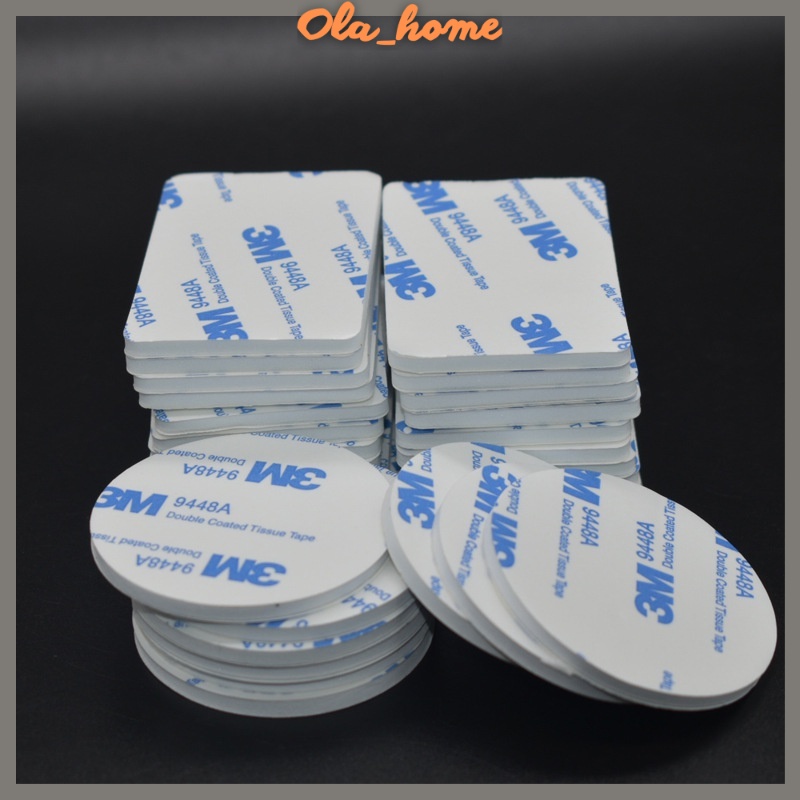 Miếng dán 3M với 2 mặt siêu dính, gắn giá đỡ điện thoại trên ô tô, camera hành trình