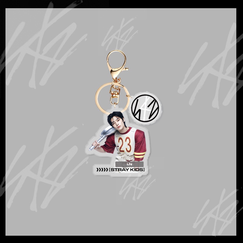 Móc Chìa Khóa Bằng Acrylic In Hình Nhóm Nhạc Kpop Stray Kids Mới