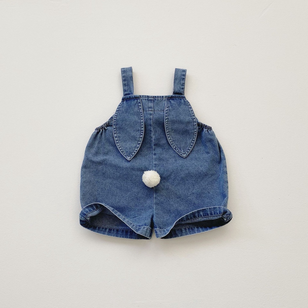 Set 2 Yếm Hình Thỏ 8-18kg + Áo tank top Cho Bé Gái