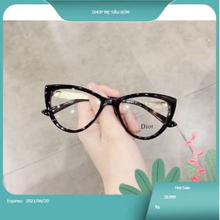 Mắt Kính Nữ Mắt Mèo Giả Cận