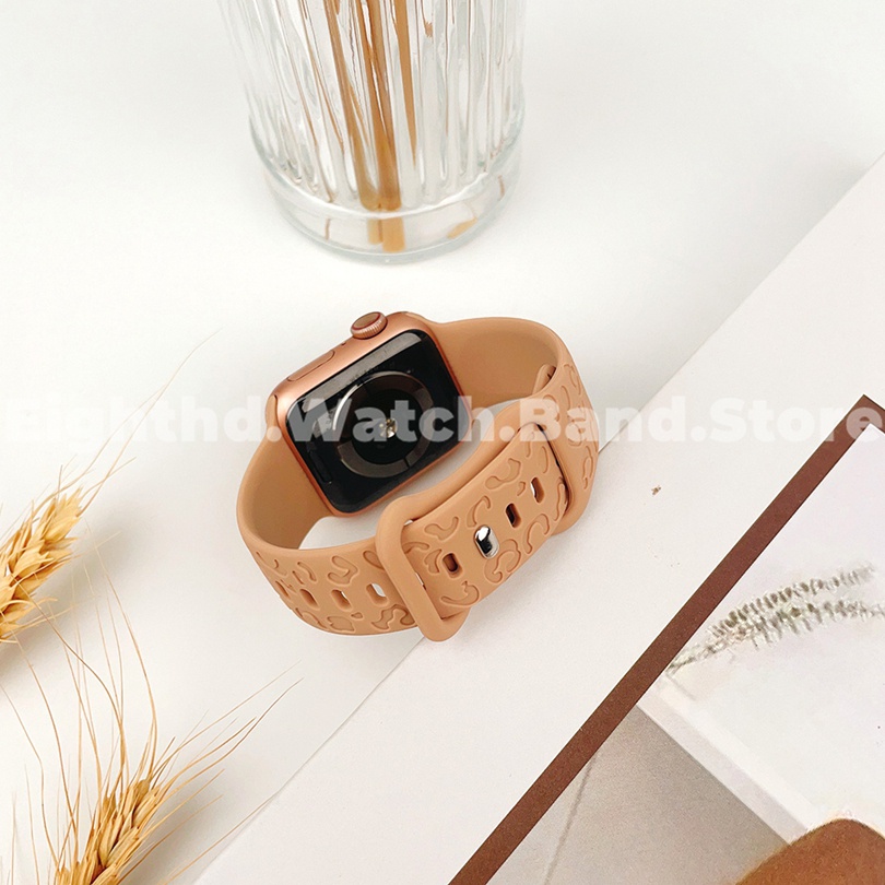 Dây Đeo Họa Tiết Da Báo Cho Đồng Hồ Thông Minh apple watch ultra 2 ultra series 9 8 7 6 se 5 4 3 2 1 size 49mm 41mm 45mm 44mm 42mm 40mm 38mm