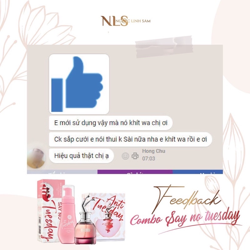 Dung Dịch Vệ Sinh Say No Tuesday NLS Hiền Lê