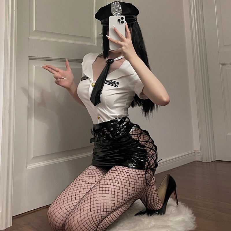 Đồ Lót Gợi Cảm đồng phục nữ cảnh sát hộp đêm gợi cảm trang phục quyến rũ tiếp viên hàng không đi ngủ quyến rũ hóa trang bó sát hông Halloween cos