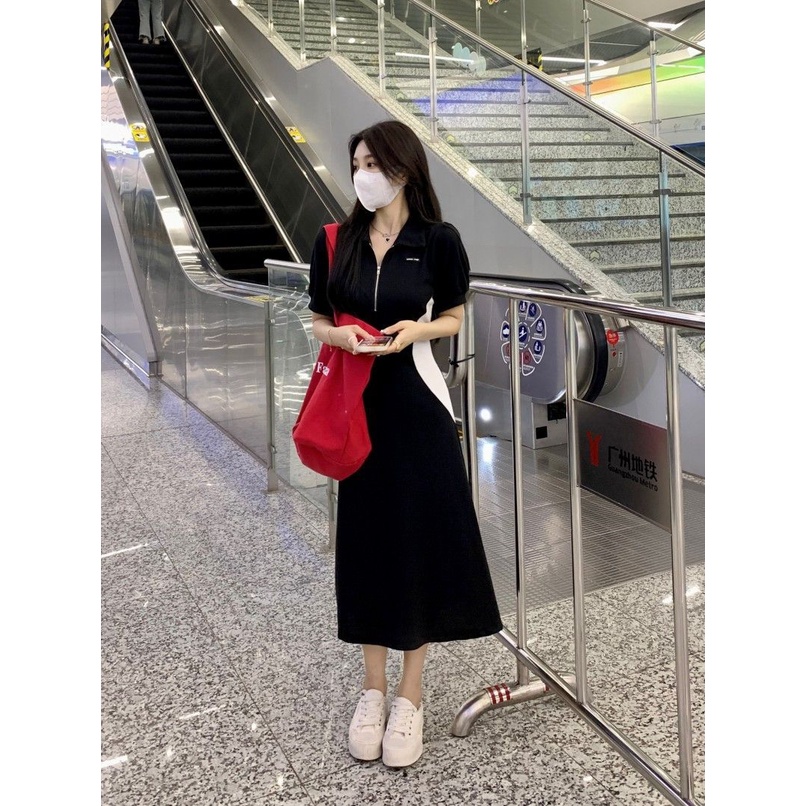 Chic váy nữ Đầm Body Cho thời váy trang hàng cao cấp tính cách 2023 NEW AG081123