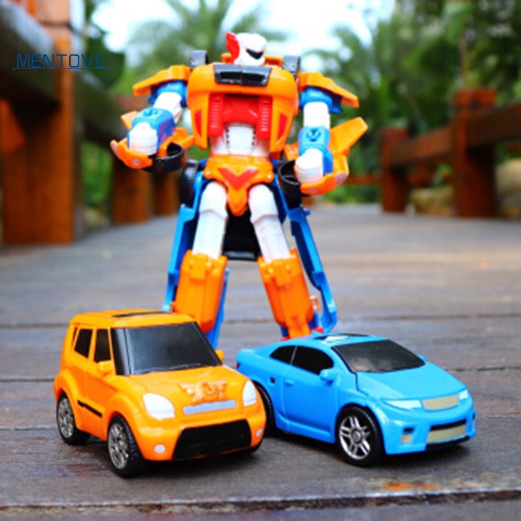 Mô Hình Đồ Chơi Xe Hơi Biến Hình Robot Hoạt Hình Bằng ABS Dành Cho Bé Trai