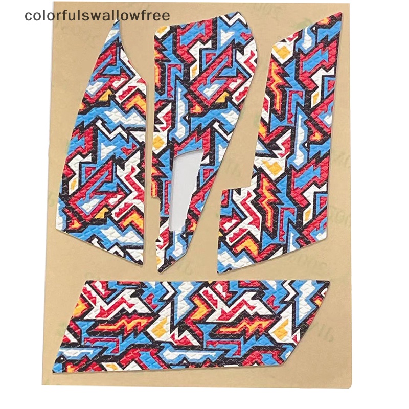 Colorfulswallowfree mouse grip tape skate handmade sticker non slip suck sweat for logitech g pro x superlight g502 g402 g102 / g304 abc