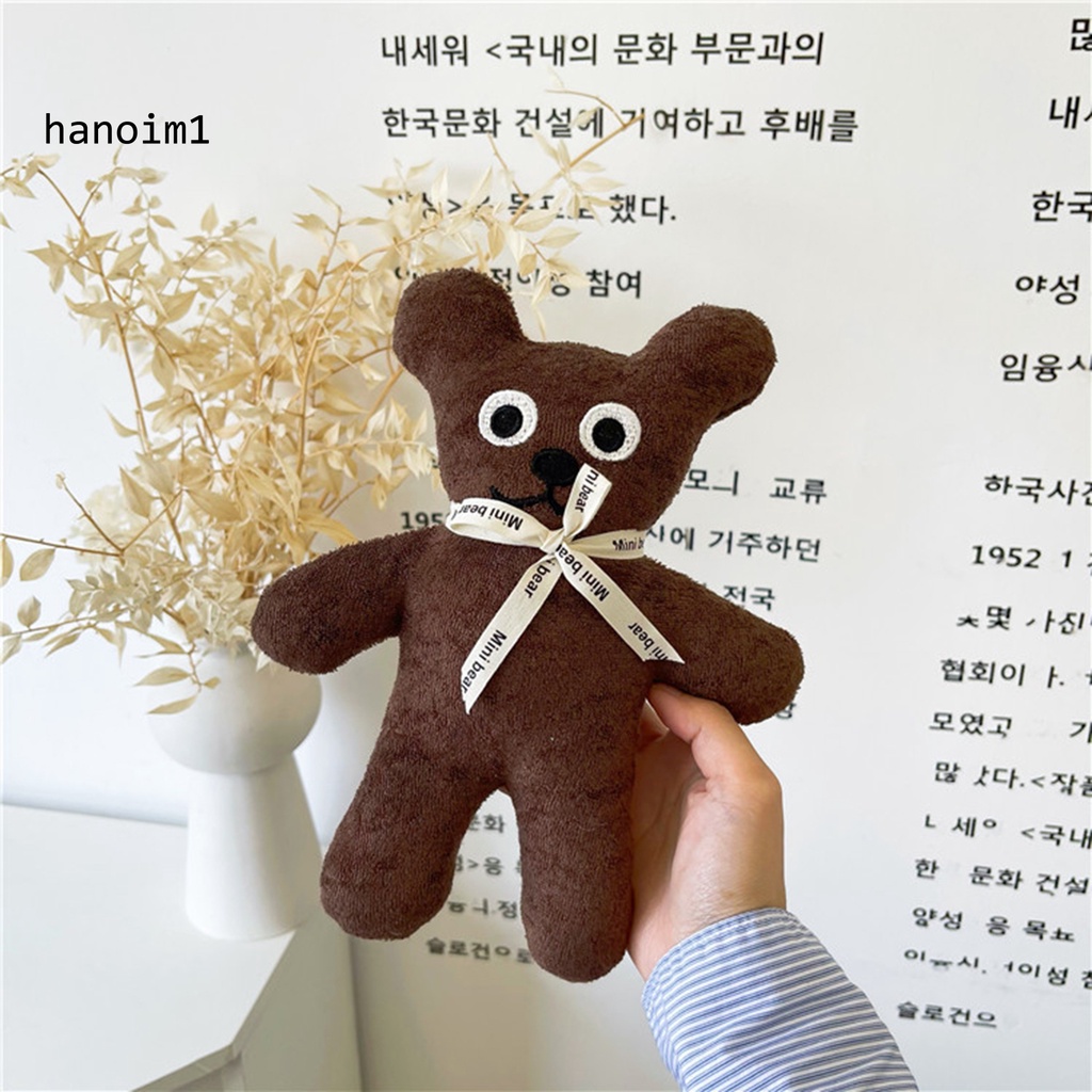 Ys1 gấu búp bê sang trọng đáng yêu ren-up nơ mắt to bánh quy gấu plushies đồng hành đồ chơi nhẹ nhàng búp bê động vật nhồi bông bé trai bé gái đồ chơi sang trọng trang trí nội thất