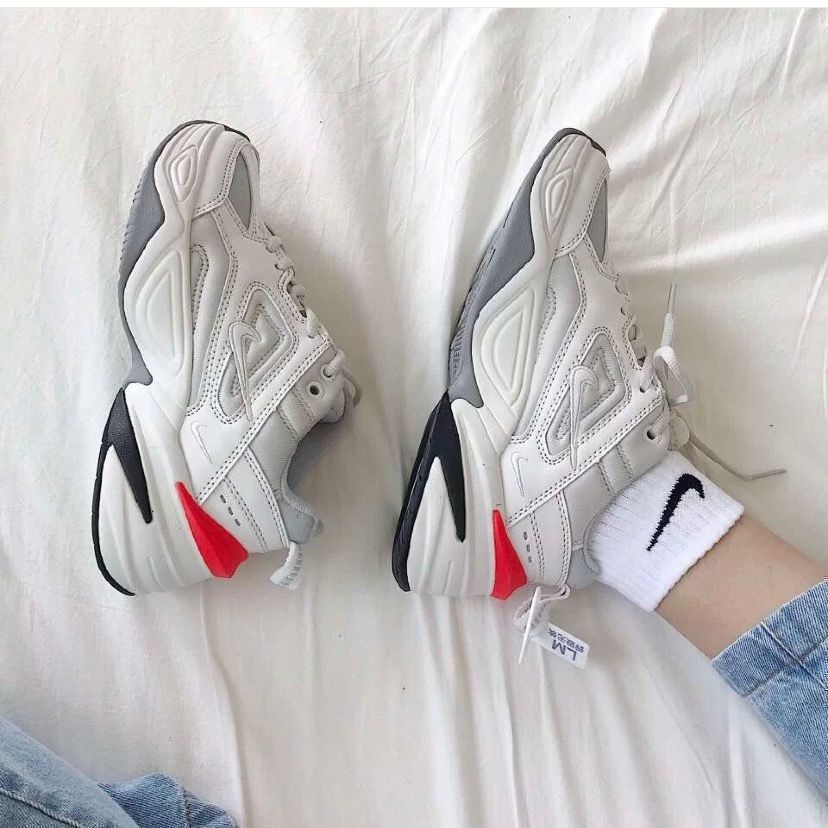 Giày bố m2k dòng sen giày nam cặp đôi phong cách nữ sinh đa năng nhẹ nhàng giày chạy bộ thông thường đế dày giày nữ nâng cao