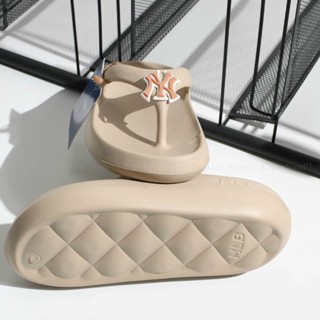 Dép Kẹp Xỏ Ngón Đúc Nguyên Khối Chống Thấm Nước Nam Nữ MLB NY 🎁 FREESHIP + TẶNG VỚ 🎁 Êm Siêu Nhẹ Cao 4cm - Form chuẩn