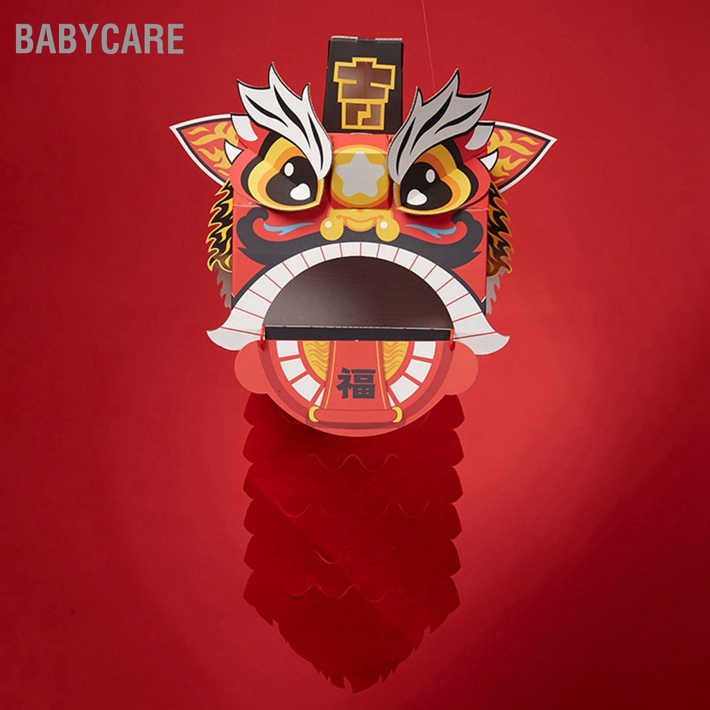 Babycare Trung Quốc Múa Sư Tử Đầu Tự Lắp Ráp Thú Vị Giáo Dục Phong Cách Dễ Thương Giấy Trang Trí Thủ Công Mô Hình Cho Đồ Chơi