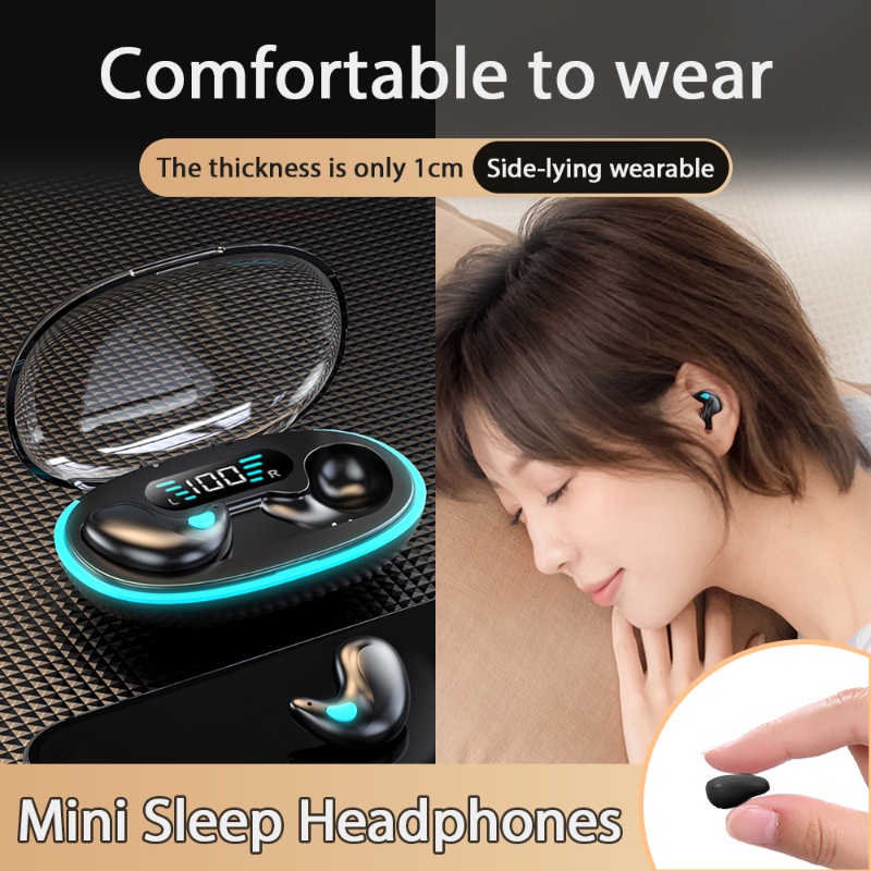 X55 tai nghe bluetooth 5.3 không dây / đeo thoải mái giảm tiếng ồn màn hình led tai nghe ngủ / tai nghe chống nước ipx5 tai nghe in-ear thể thao vô hình mini