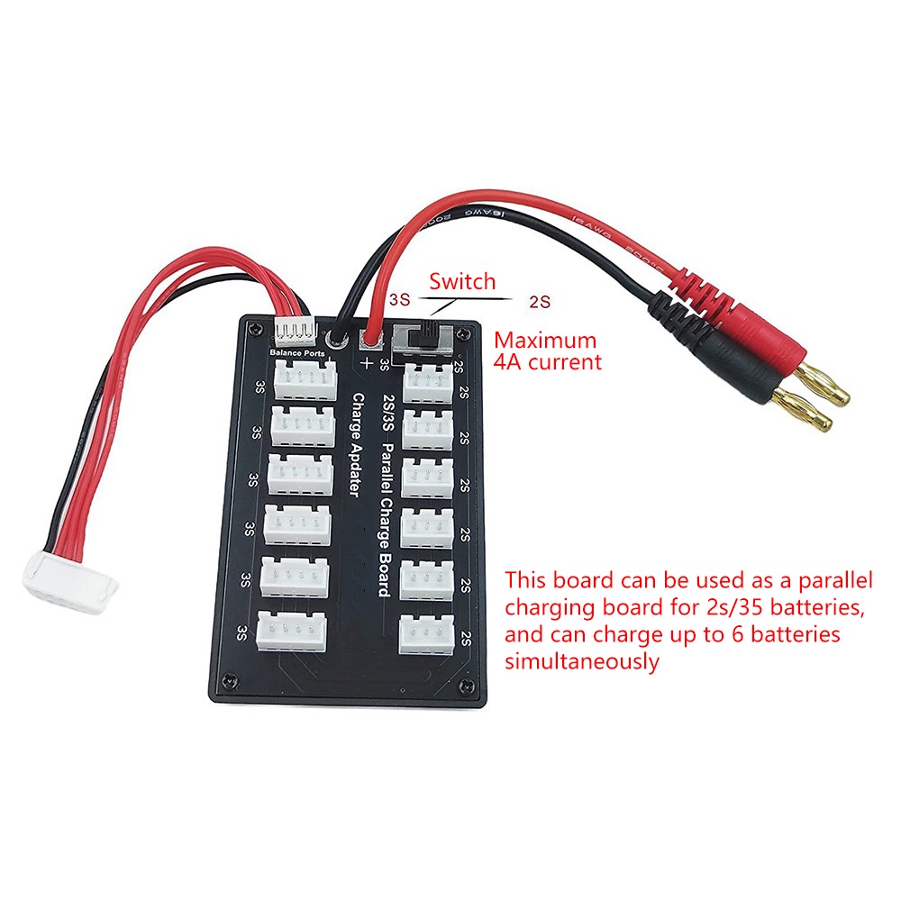 Aideepen 2s-3s pin lithium và bảng sạc bộ sạc cân bằng mô hình máy bay 7.4v / 11.1v