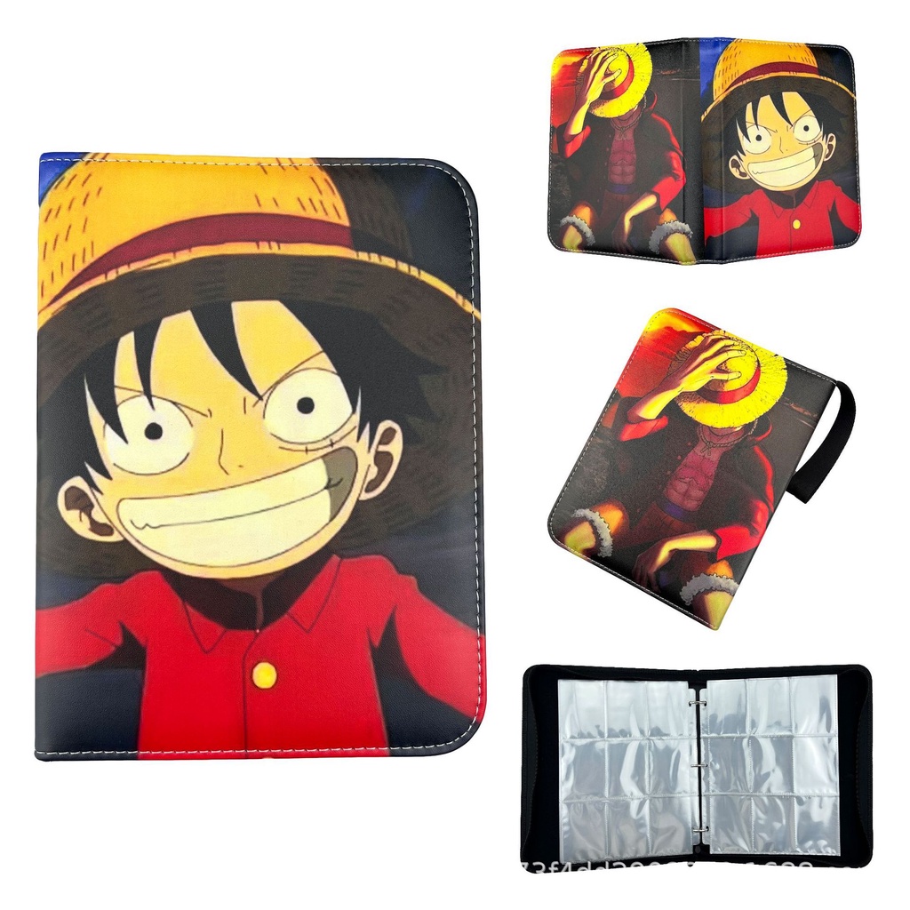 Over size one piece chủ thẻ 3x3 900 cái anime binder chủ thẻ luffy ace zoro dây kéo album dung lượng sách r sr tgr gp sưu tầm thư mục đồ chơi trẻ em quà tặng