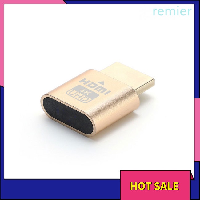 Re 4k ultra high-definition gold-plated hdmi-tương thích virtualizer portable dummy plug edid display cheat hỗ trợ tất cả