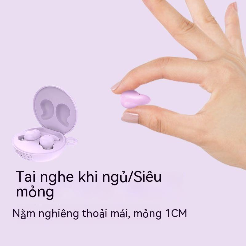 Tai Nghe Bluetooth Vô Hình Siêu Mỏng Hai Tai Mini Siêu Nhỏ Siêu Dài Dùng Cho Apple Android