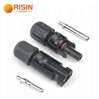 Đảm bảo chất lượng risin uv proof dc male + female mc4 solar panel connector 30a 1000v cho pv cable 2.5 / 4 / 6mm solar connector