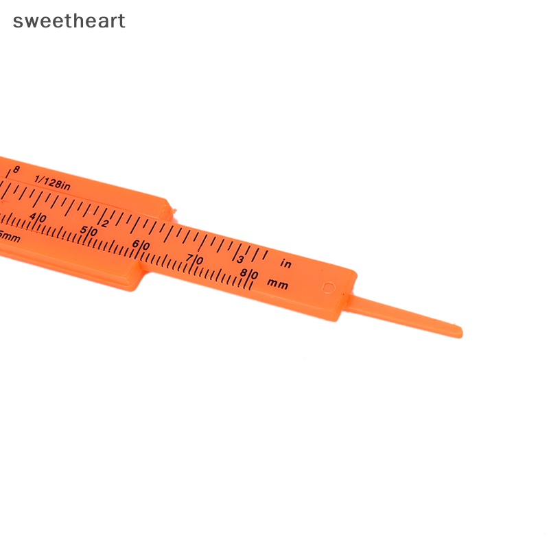 Mới 1PC mini nhựa cai trị trượt 80mm Vernier Caliper đo công cụ đo lường mới