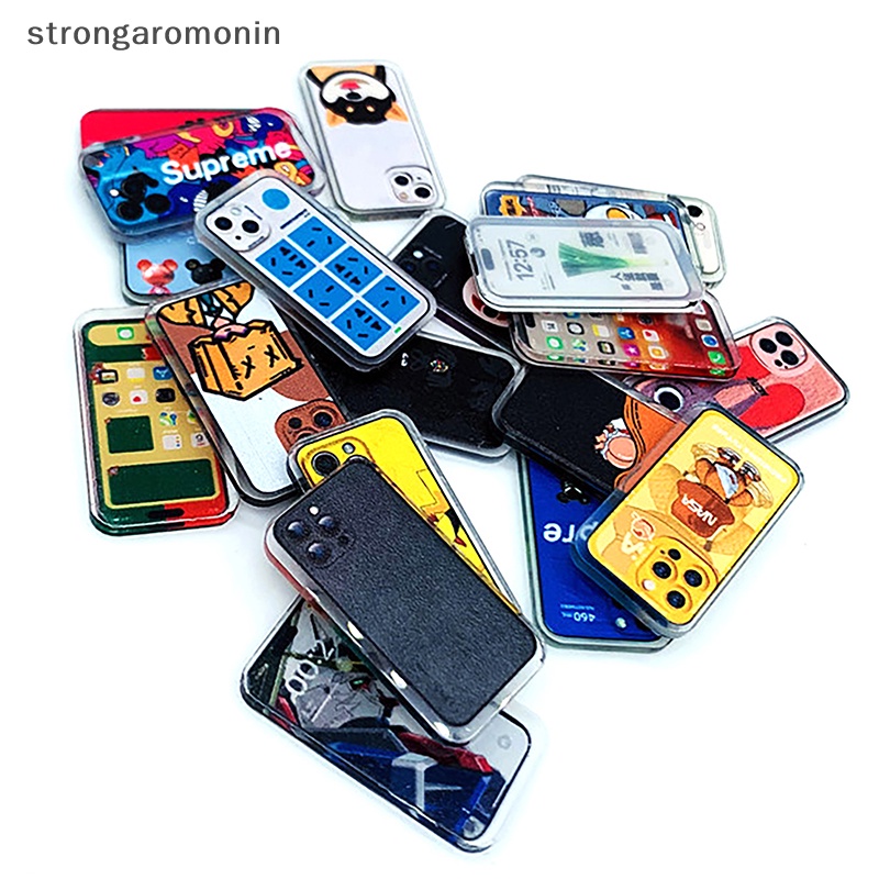 St 1/12 dollhouse mini mobile phone model dollhouse mô phỏng điện thoại di động búp bê phụ kiện trang trí nhà giả vờ chơi đồ chơi st