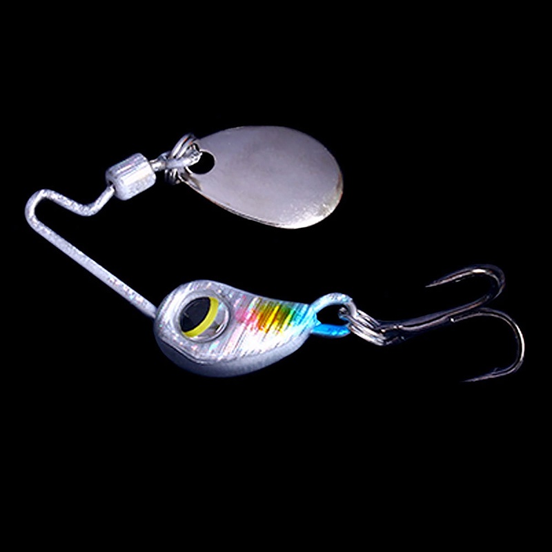 Tgs 1pc 4g 8g mini spinner mồi câu cá wobblers sequin spoon cranks artifical easy shiner vib baits rung cho fly fishing jr