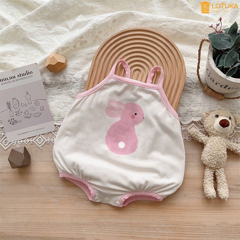 Body Chip 2 Dây LOTUKA Cho Bé, Bodysuit Cho Bé Trai Bé Gái, Bộ Liền Thân Tăm Lạnh Hình Động Vật Dễ Thương Size 3-12kg