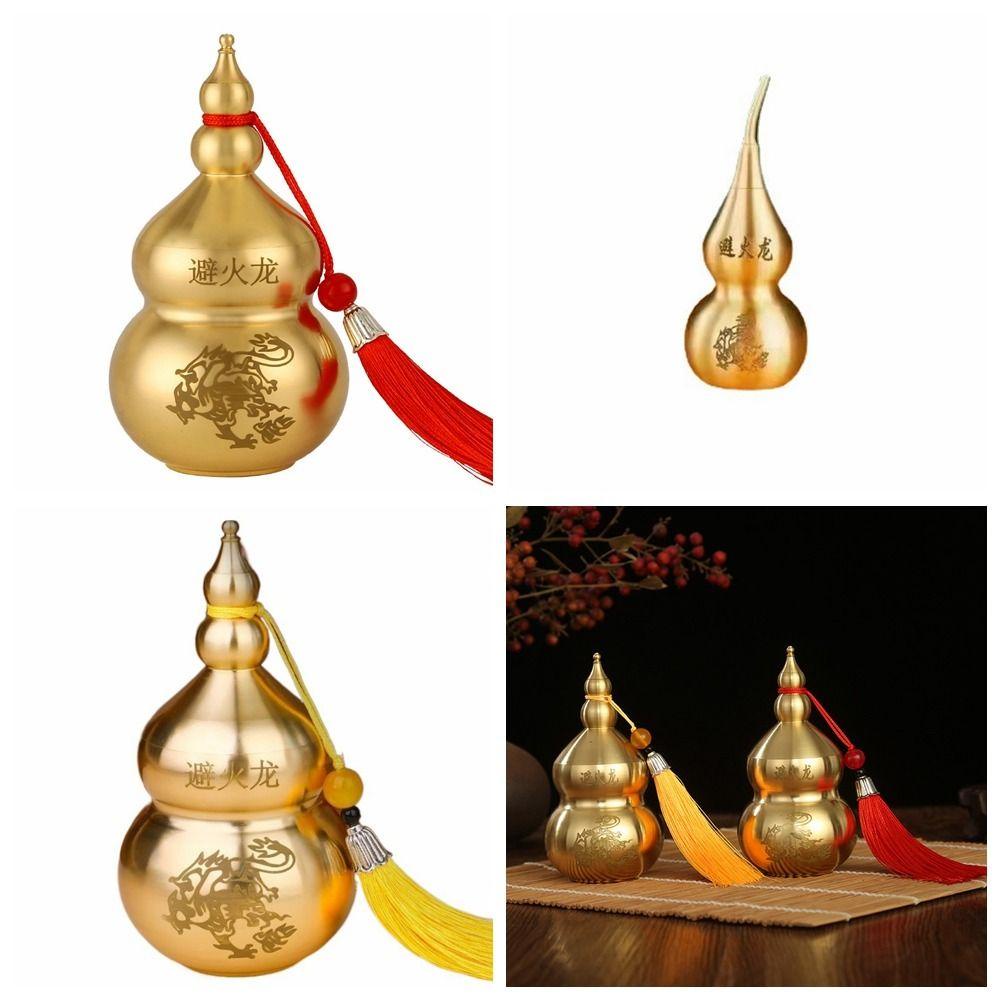 Avalentine Nắp Đậy Đầu Mở Tránh Cháy Bằng Đồng Thau Hình Quả Bầu Phong Cách Trung Hoa