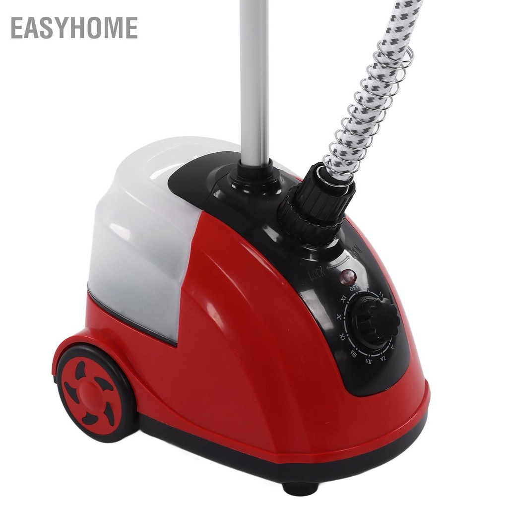 EasyHome Bàn Là Hơi Nước Đứng Cho Quần Áo 1800W Chuyên Nghiệp Điện Mạnh Máy Ủi May Gia Đình Phích Cắm Châu Âu 220V Đỏ