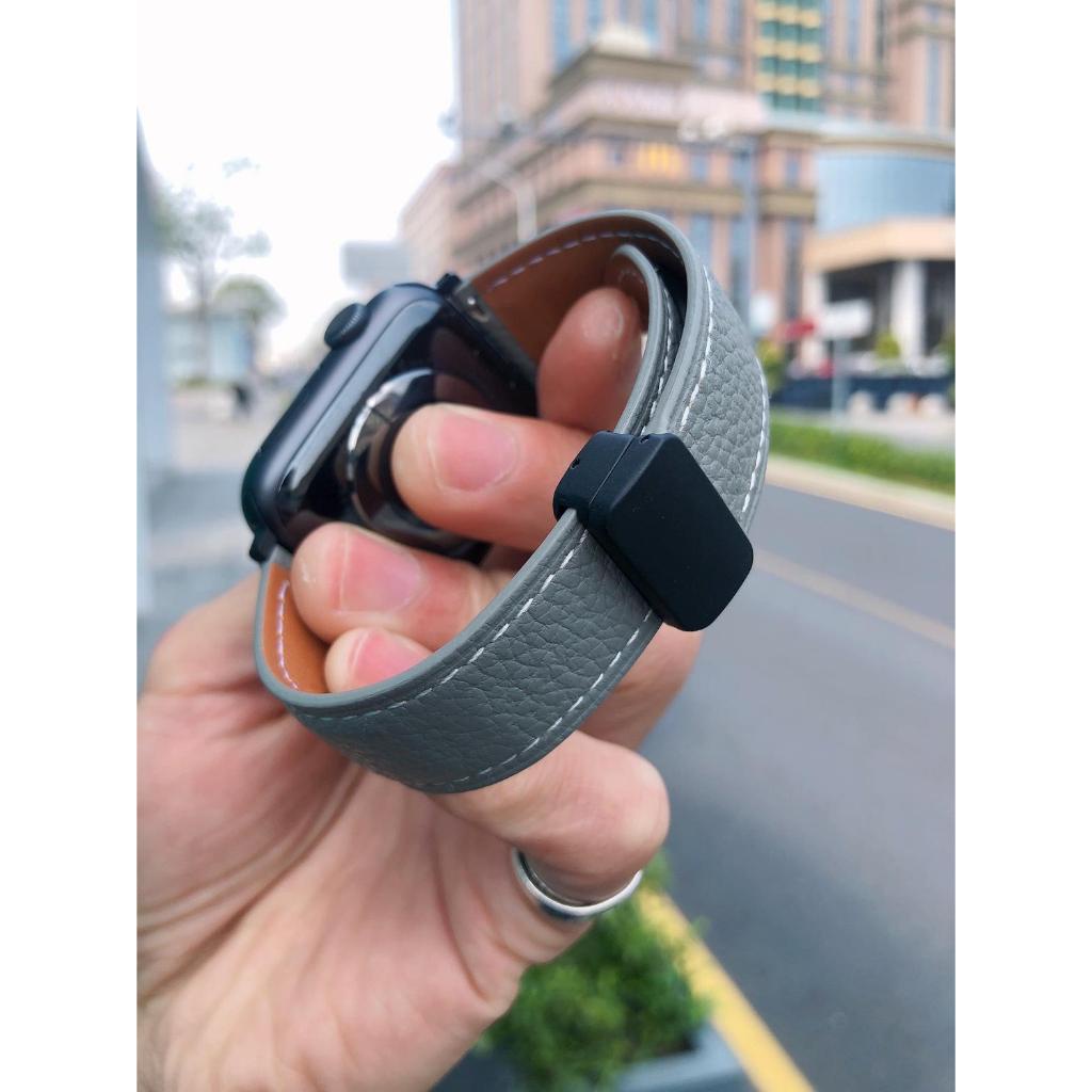 Không thấm nước và mồ hôi Dây đeo bằng da thật cho Apple Watch ultra 49mm iWatch Series 8 7 6 5 4 41mm 45mm 40mm 44mm