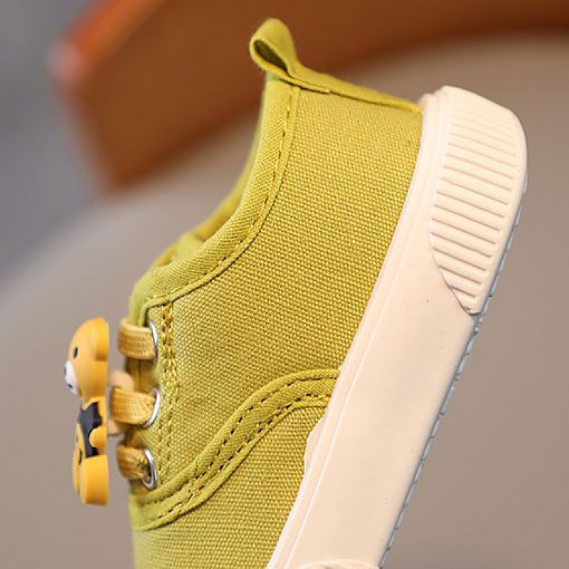 Giày Vải Canvas Đế Mềm Hai Lớp Thời Trang Mùa Thu Cho Bé Mẫu Giáo