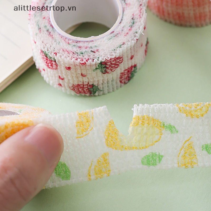 Alittlesetrtop 2m / 4m nail finger protection cute flex anti uv non-woven manicure tool breathable wrap self-adhesive tape sports supply.