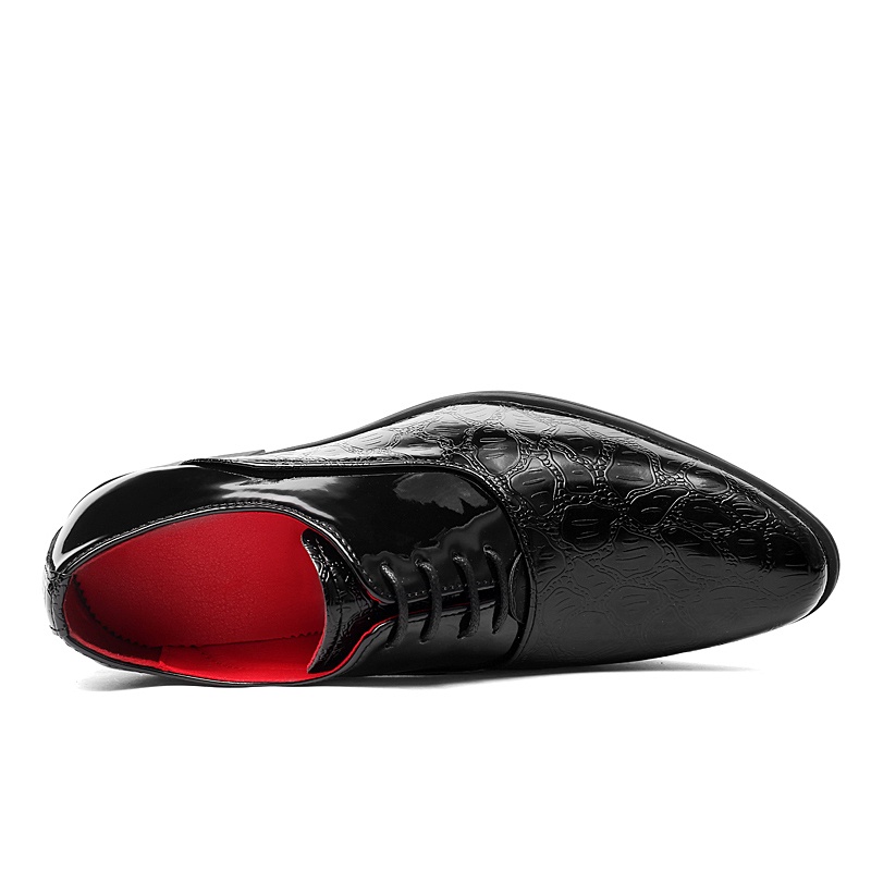 Giày Da Đế Xuồng Dày 6cm Thời Trang Lịch Lãm Cho Nam