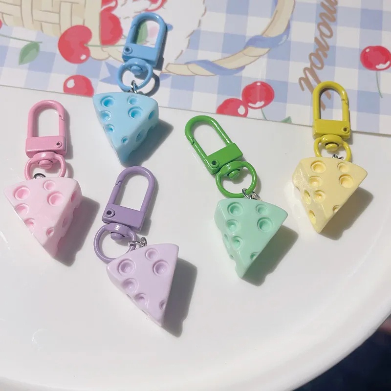 Móc Khóa Hình Miếng Phô Mai Dễ Thương