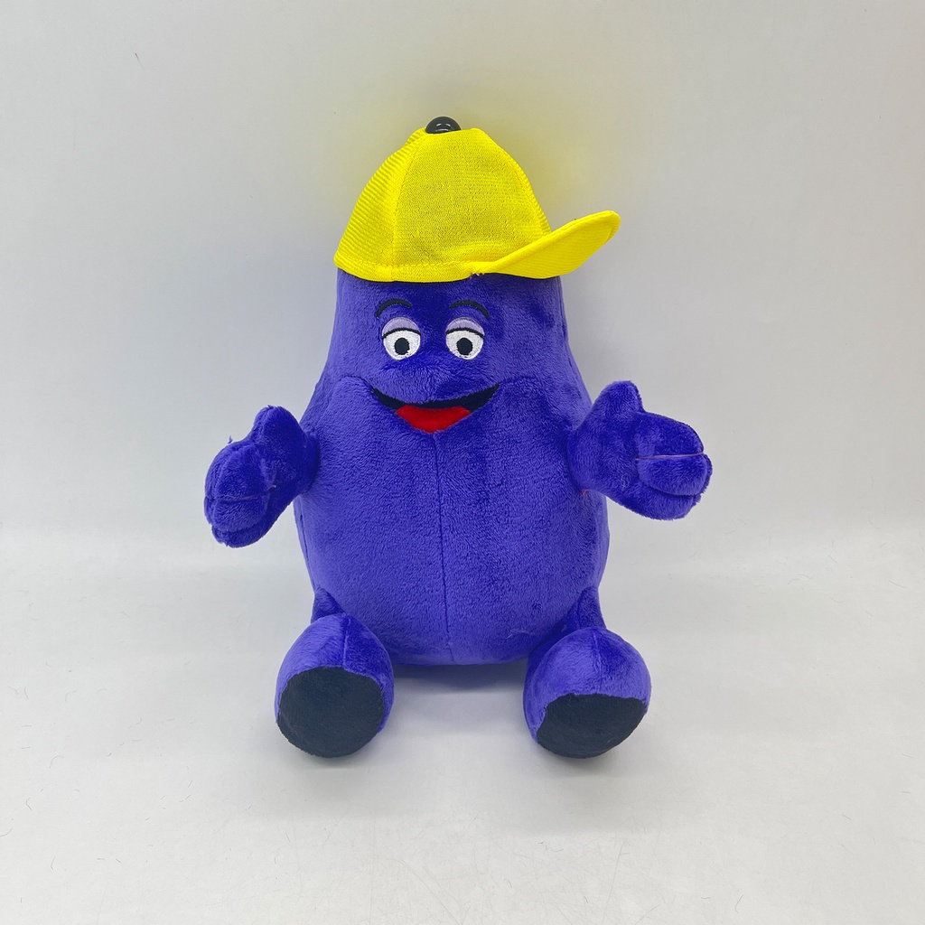 Tiktok grimace shake yellow hat purple grimace milkshake monster đồ chơi sang trọng
