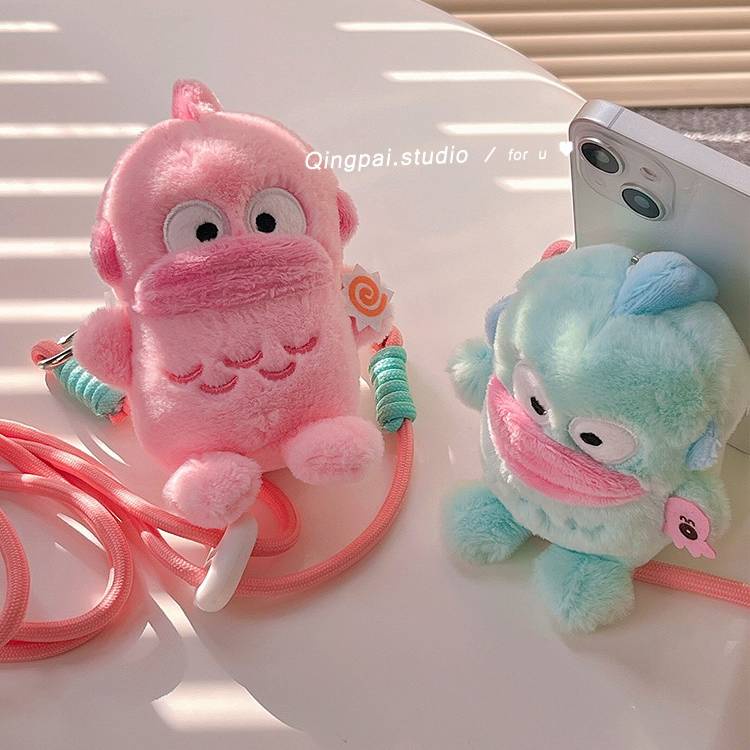 Ere1 lotso hangyodon spongebob phim hoạt hình điện thoại di động kẹp lưng dễ thương chuỗi chéo búp bê gấu dâu