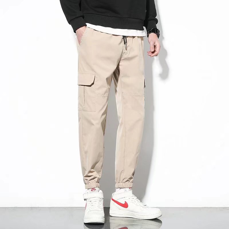 M-5xl quần chở hàng nhiều túi người đàn ông quần chở hàng quá khổ quần chở hàng thông thường thời trang quần cắt xén chất lượng cao quần chở hàng mỏng vừa vặn