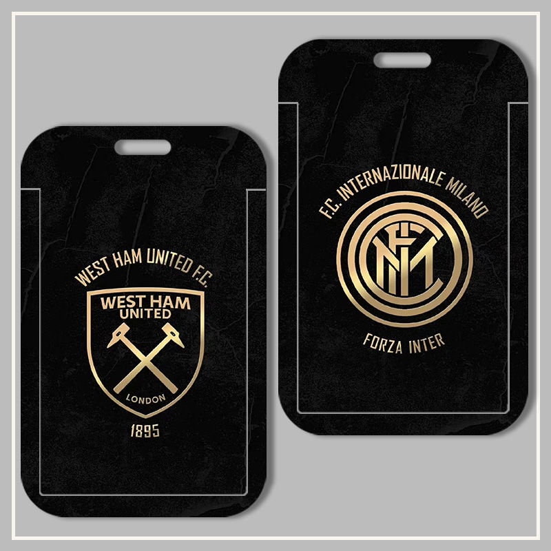 1]  Ví Dài Đựng Thẻ Bằng abs Có Dây Đeo logo basa huangma bayern Dành Cho Học Sinh / Nhân Viên Văn Phòng