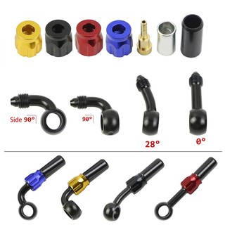 Phanh banjo lắp loại bỏ nhôm moto phanh thủy lực gia cố đường ống dầu ly hợp an3 cho xe máy atv dirt bike buggy