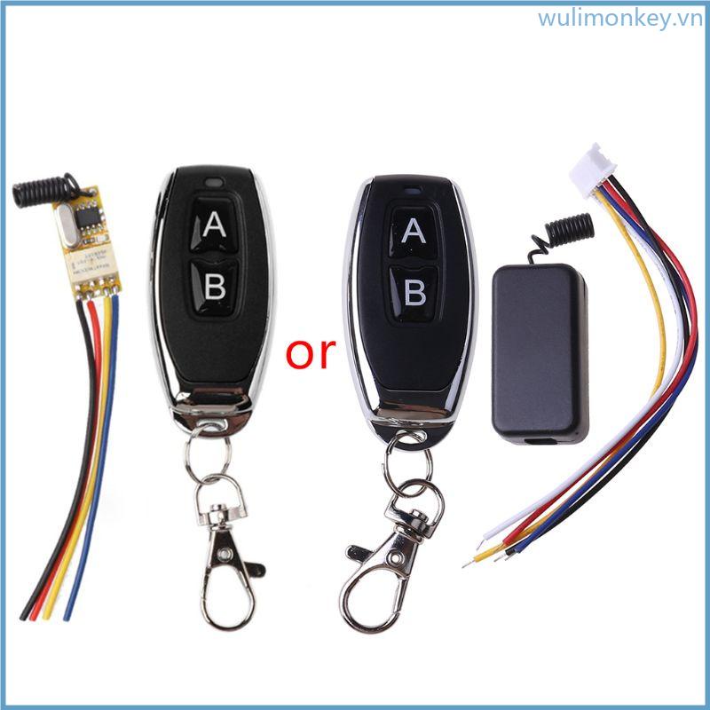 Wu cho dc 3 7v-24v 12v rơ le kích thước nhỏ công tắc điều khiển từ xa 433mhz bộ phát chuyển mạch không dây rf tạm thời và nhận