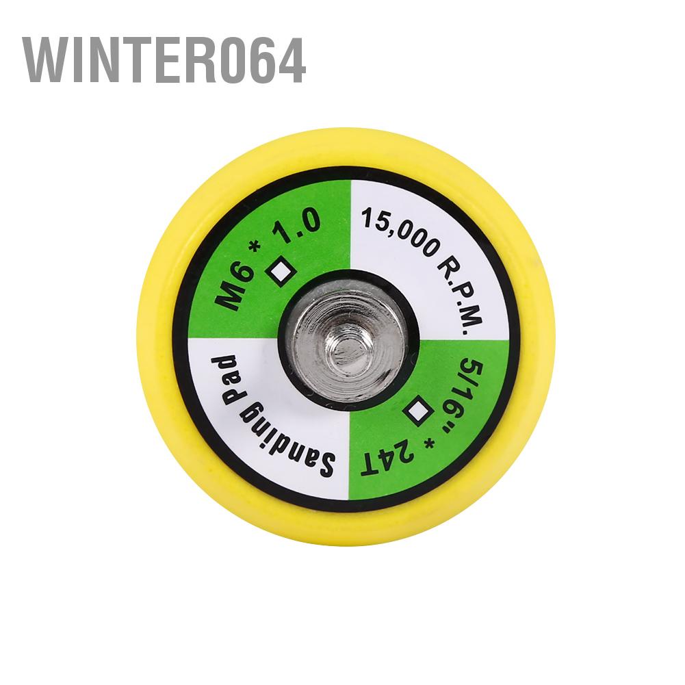 16 cái 2" Bọt Biển Đánh Bóng Phẳng Buff Pad Đặt Cho Air Sander Máy Xe Chủ Đề M6X1 Winter064