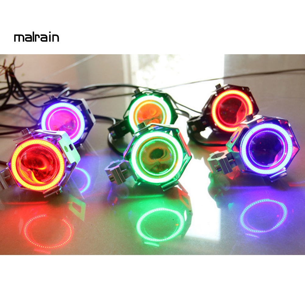 Bộ 2 Đèn Pha LED Phá Sương Mù Có Công Tắc Cho Xe Mô Tô