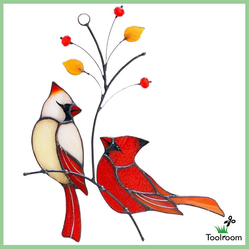 Set 2 Bức Tượng Chim Điêu Khắc Treo Tường Trang Trí Sân Vườn