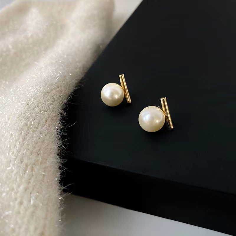 Bông Tai Bạc 2023 Đính Ngọc Trai Nhỏ Xinh Sang Trọng Thời Trang Cao Cấp