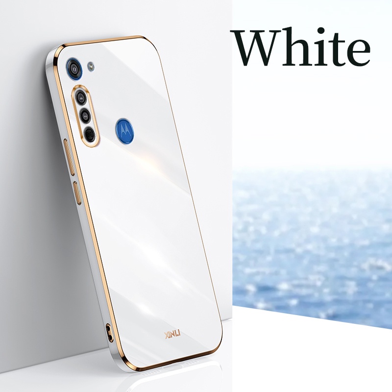 Ốp Điện Thoại Viền Vuông Mạ Sang Trọng Cho Motorola Moto G13 G23 E6S E7 Power 2021 Plus G9 G8 Power Play Plus