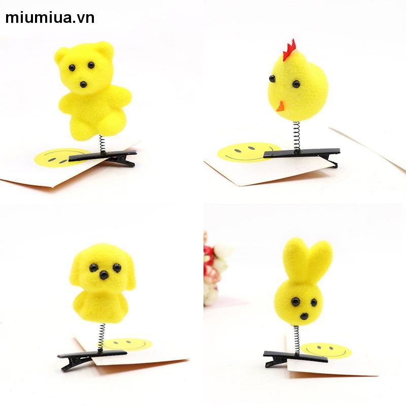 miumiuaVịt Nhỏ Dễ Thương Kẹp Tóc Trái Tim Phụ Kiện Tóc Vịt Học Sinh Cô Gái Trẻ Em Đồ Chơi Nhỏ
