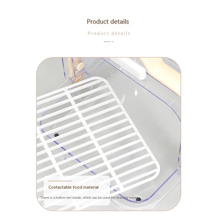 Hộp Nhựa Đựng Bánh Mì / Cà Phê Có Nắp Đậy Kín Tiện Dụng